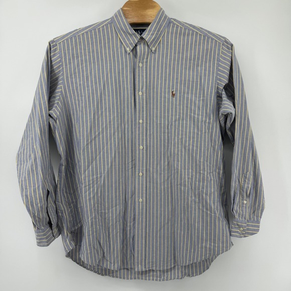Ralph Lauren Mens XL Classic Fit Striped Long Sleeve Button Down Shirt - Picture 2 of 8